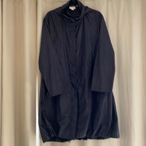 DKNY lightweight, knee length rain jacket size M